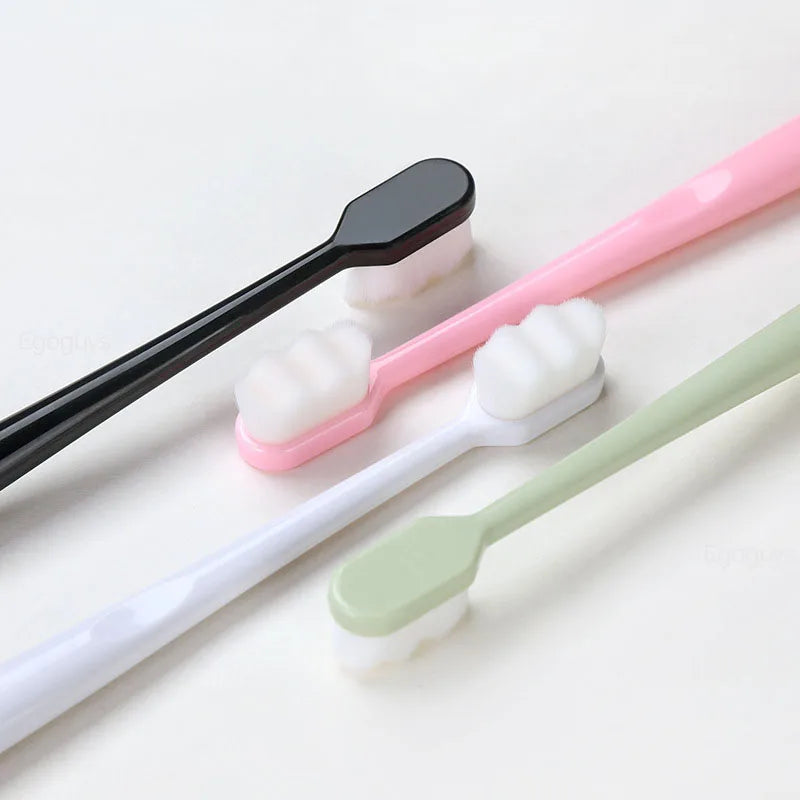 1PC Ultra-Fine Soft Bamboo Toothbrush Million Nano Bristle Tooth Brush Portable Travel Dental Oral Care Tool Teeth Deep Cleaning