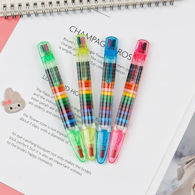 20 Color Painted Crayon Children'S Graffiti Pen for Student School Mark Stationery Oil Pastel Stationery Gift School Supplies