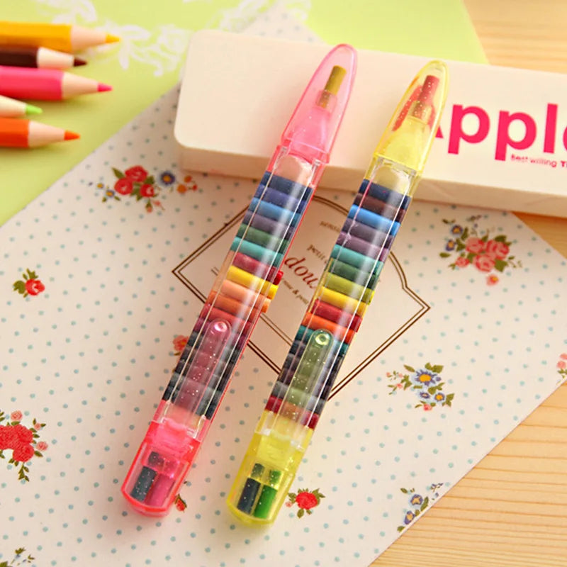 20 Color Painted Crayon Children'S Graffiti Pen for Student School Mark Stationery Oil Pastel Stationery Gift School Supplies