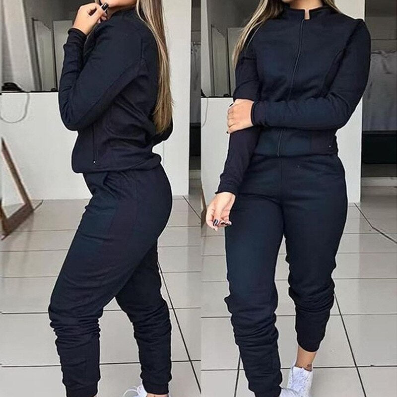 2 Pieces Set Women United States Women'S Street Snap Autumn Recreational Outfit Two-Piece Outfit Sports Set Dropshipping ZXP9622