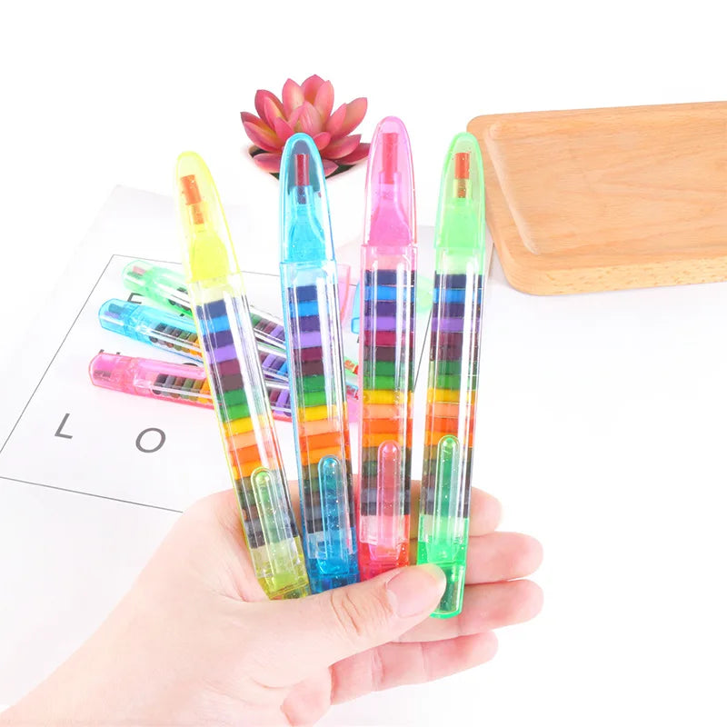 20 Color Painted Crayon Children'S Graffiti Pen for Student School Mark Stationery Oil Pastel Stationery Gift School Supplies