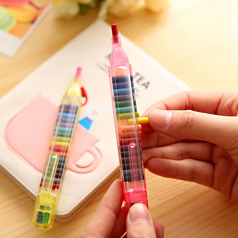 20 Color Painted Crayon Children'S Graffiti Pen for Student School Mark Stationery Oil Pastel Stationery Gift School Supplies